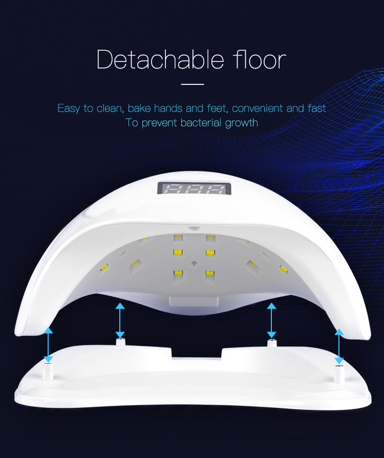 detachable bottom of nail dryer lamp